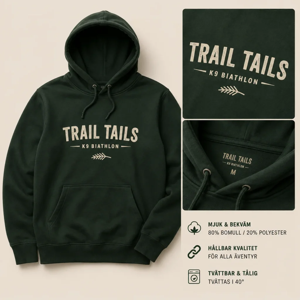After Trail Heavy Hoodie – Skogsgrön