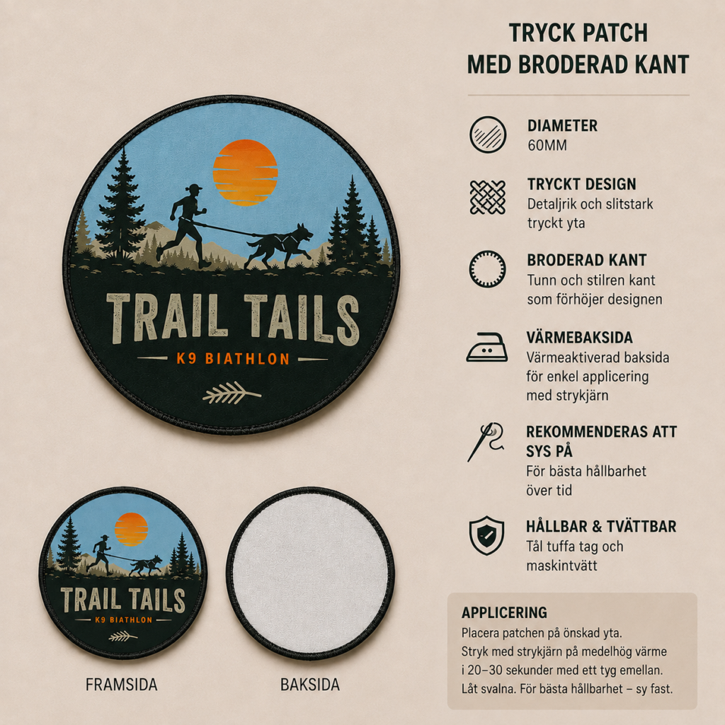 Make It Trail Tails – 60 mm Event Patch