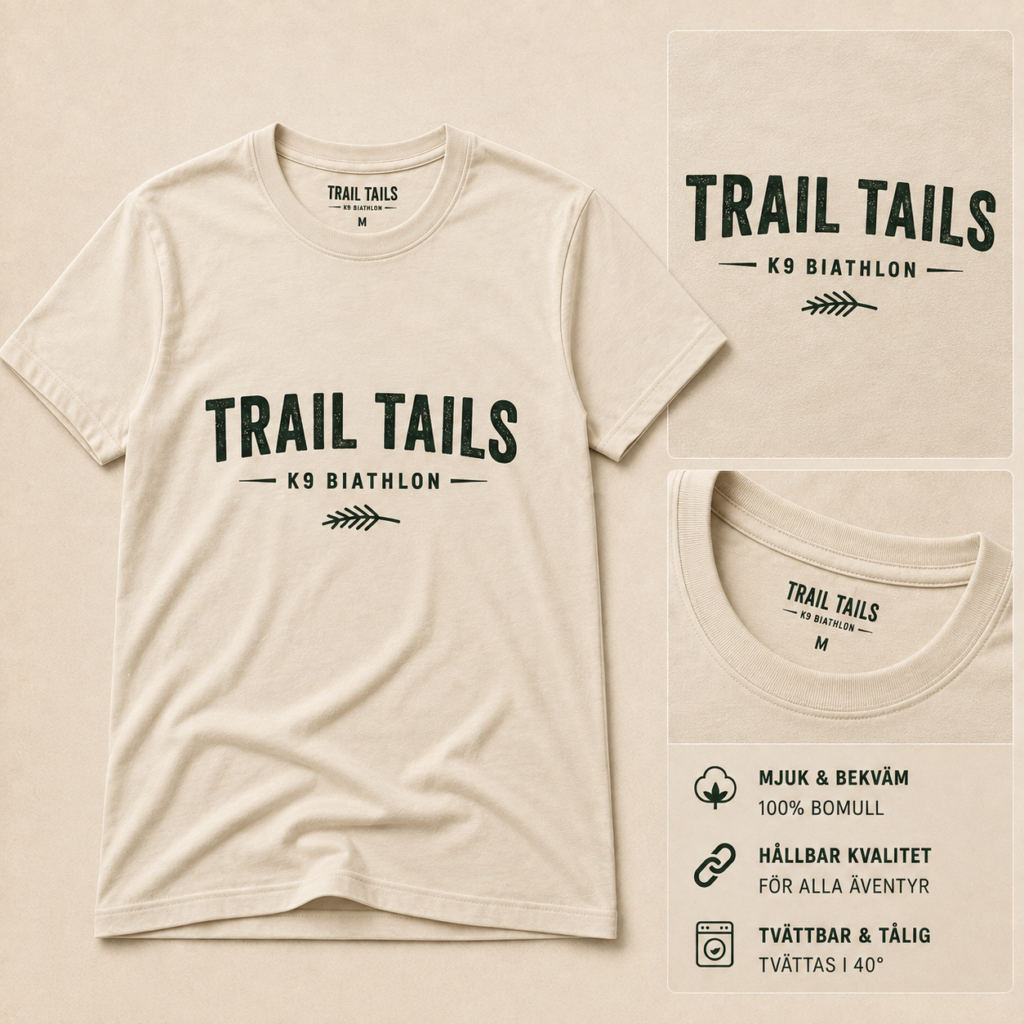 Trail Tails Text Logo Tee – Naturvit